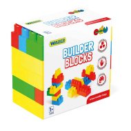 Súprava farebných stavebných kociek Builder Blocks 45 ks - Wader