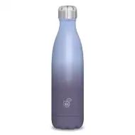 Svetlomodrá-fialová dvojstenná fľaša 500 ml