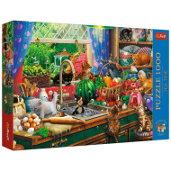 Tea Time Nezbedné mačiatka 1000-dielne prémiové puzzle - Trefl