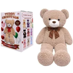 Teddy Greetings: Oat Cheer plyšový medveď biely v darčekovej krabici 120cm