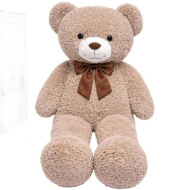 Teddy Greetings: Oat Cheer plyšový medveď v červenej darčekovej krabici 120 cm