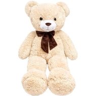 Teddy Greetings: Snehové priania plyšový medveď v bielej darčekovej krabici 120 cm