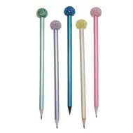 Tesoro: Grafitová ceruzka s ozdobnou guľou na konci - rôzne druhy