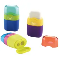 The Littlies Color Wave strúhadlo s dvomi otvormi a gumou - rôzne varianty