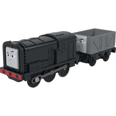 Thomas a priatelia: Motorizovaná lokomotíva - Diesel & Troublesome Truck - Mattel obrázok 2