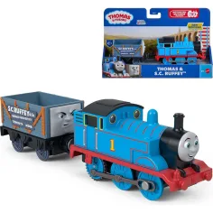 Thomas a priatelia: Motorizovaná lokomotíva - Thomas & S.C. Ruffey - Mattel