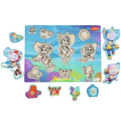 Tlapková patrola potápačské šteniatka na misii drevené vkladacie puzzle - Trefl obrázok 2