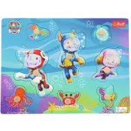 Tlapková patrola potápačské šteniatka na misii drevené vkladacie puzzle - Trefl