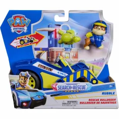 Paw Patrol: Hľadanie a záchrana ťahací Rubble vozidla s figúrkou - Spin Master