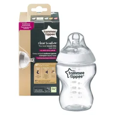Tommee Tippee: Closer To Nature priehľadná fľaša 260ml (0 mesiac+) obrázok 2