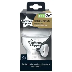 Tommee Tippee: Closer To Nature priehľadná fľaša 260ml (0 mesiac+)