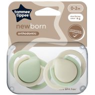 Tommee Tippee: Newborn cumlík pre novorodencov, sada 2 ks, v rôznych prevedeniach (0–2 mesiacov)