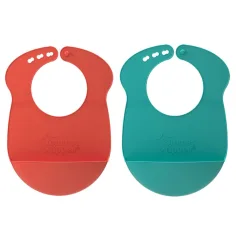 Tommee Tippee: Roll'N'Go silikónový podbradník s popruhmi cez ramená v rôznych variantoch obrázok 2
