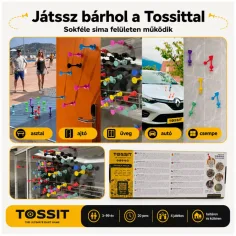 Tossit Family Pack – Červené, Tyrkysové, Modré, Žlté prilepovacie šípky spoločenská hra obrázok 2