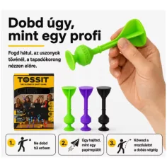 Tossit Starter Pack fialovo-zelený silikónový prísavkový darts spoločenská hra obrázok 4