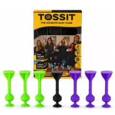 Tossit Starter Pack fialovo-zelený silikónový prísavkový darts spoločenská hra