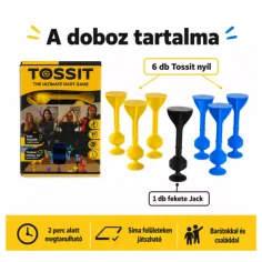 Tossit Starter Pack modro-žltý silikónový prísavkový darts spoločenská hra obrázok 2