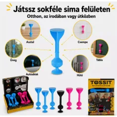 Tossit Starter Pack ružovo-modrý silikónový prísavkový darts spoločenská hra obrázok 4