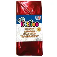 Transparentný červený celofán, baliaci papier 70x100cm 2 hárky