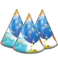 Trblietavé balóny, párty klobúk  6ks