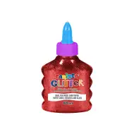 Trblietavé tekuté lepidlo v červenej farbe 88ml - Carioca