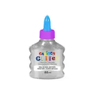 Trblietavé tekuté lepidlo v striebornej farbe 88ml - Carioca