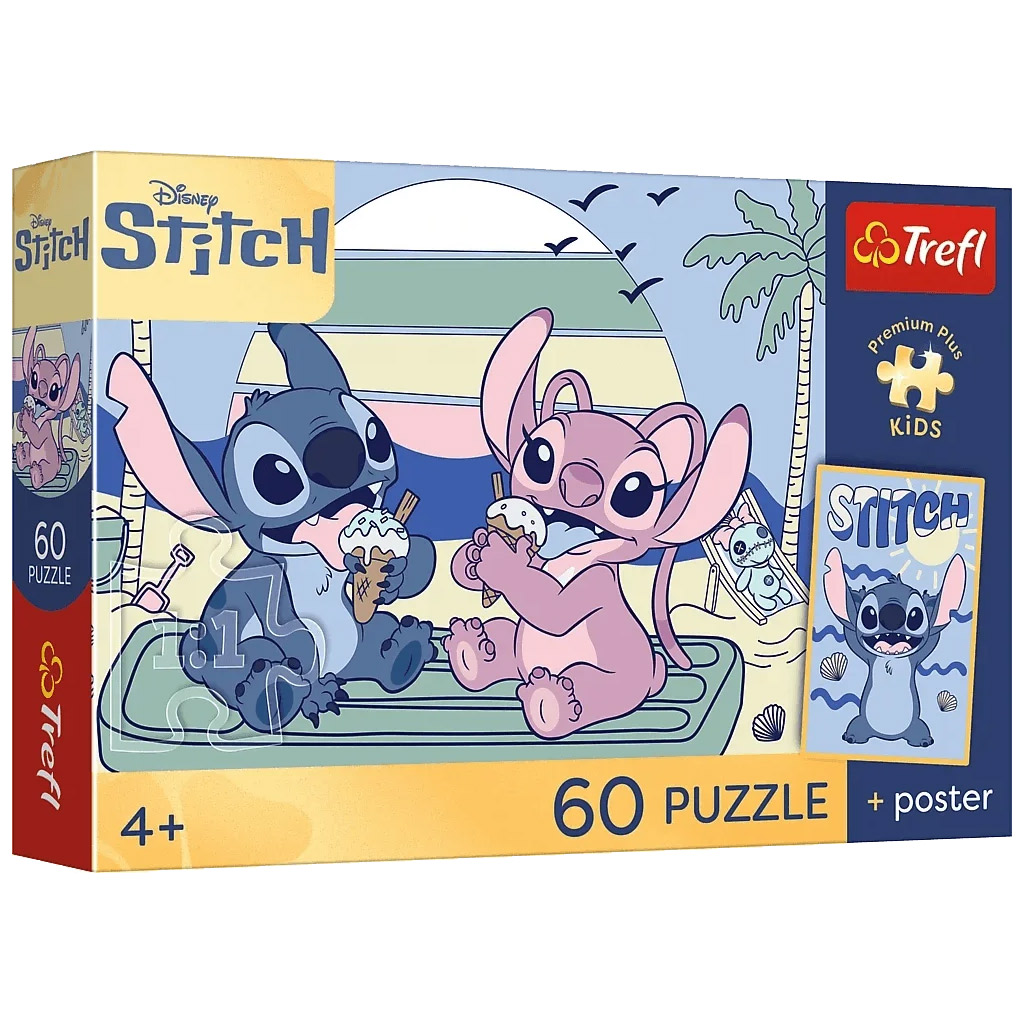 Disney Stitch Zmrzlinová zábava 60ks puzzle - Trefl