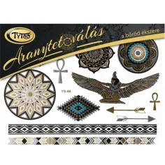 TyToo: Zlaté tetovanie s egyptskými motívmi set 21x15cm obrázok 1