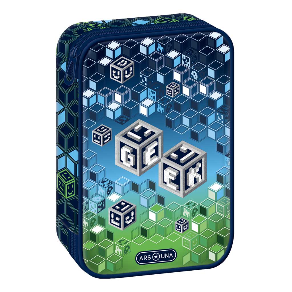 Ars Una: Geek viacúrovňový pencil case 15,5x22,5x4,5cm