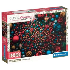 Vianočná atmosféra 1000-dielny nemožný puzzle s plagátom - Clementoni