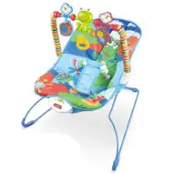 Vibrujúce lehátko pre bábätká so žabím vzorom a hudbou