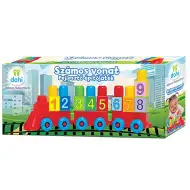 Vláčik s číslami, stavebnica na rozvoj zručností