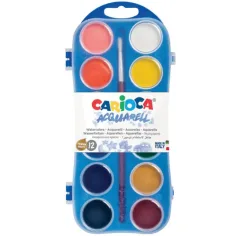 Vodové farby 12 farieb - Carioca obrázok 1