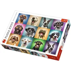 Vtipné portré psa 1000 ks Puzzle - Trefl