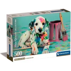Vysokokvalitná kolekcia - Dalmatínsky šteniatko 500 ks puzzle - Clementoni