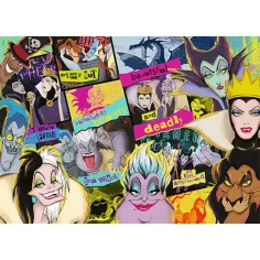 Wood Craft: Disney Hlavní darebáci 1000-dielne puzzle - Trefl obrázok 3