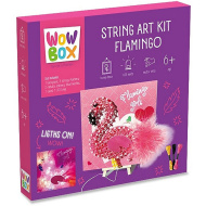 WowBox: LED svetelný špagátový obraz – Plameniak