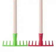 Záhradné hrable so 75cm drevenou rúčkou v rôznych farbách 1ks - Woodyland