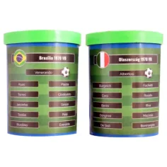 Zahraj si znovu finále futbalového MS 1970! Brazília-Taliansko gombový futbalový set s darčekovým tímom
