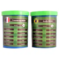 Zahrajte si znovu finále MS 1998! gombíkový futbal Francúzsko-Brazília s darčekovým tímom