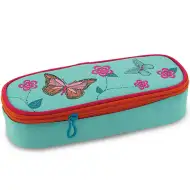 Zaoblený peračník so vzorom motýľov 23x5x9cm