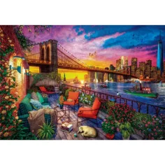 Západ Slnka v Manhattane HQC puzzle 3000ks - Clementoni obrázok 2