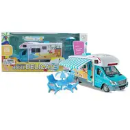 Zaťahovacie modré autíčko Delicate 1/28