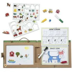 Zmazateľná súprava na kreslenie a magnetická farma - Melissa & Doug obrázok 2