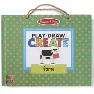 Zmazateľná súprava na kreslenie a magnetická farma - Melissa &amp; Doug