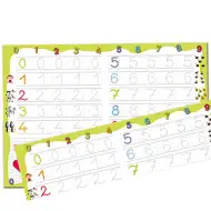 Zručná kresliaca tabuľa s mazacou fixkou: Číslice D-Toys