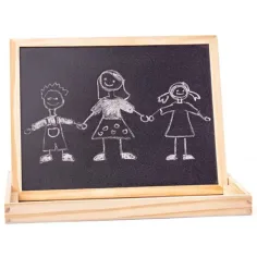 Zvieracia obojstranná magnetická tabuľa, set s dreveným rámom - Woodyland obrázok 2