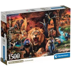 Zvieratá compact 1000ks puzzle - Clementoni