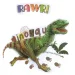 3D Svet dinosaurov dinosaurová nástenná samolepka set s plagátom obrázok 4
