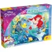 Ariel malá morská víla 2 v 1, 250-dielne puzzle a omaľovánka 50x35 cm - Lisciani